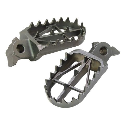 DRC Wide Steel Footpegs KTM / Husqvarna / Husaberg / Gas Gas 50cc-1290cc 1996-2024 Black [Open Box]