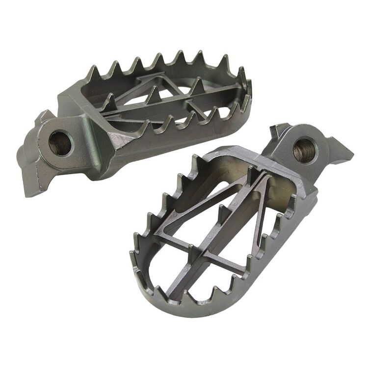 DRC Wide Steel Footpegs KTM / Husqvarna / Husaberg / Gas Gas 50cc-1290cc 1996-2024 Black [Open Box]