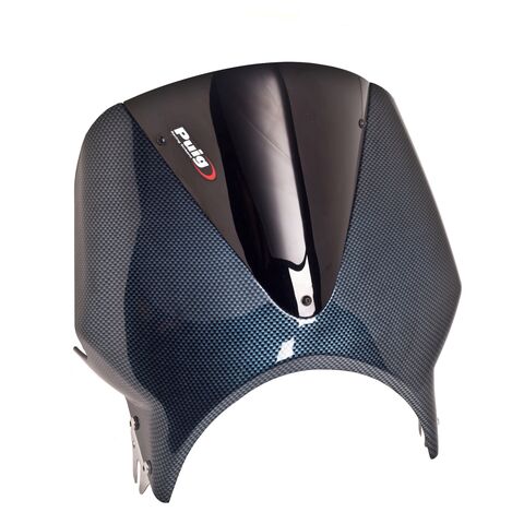 Puig Vision Universal Windscreen Black/Carbon Fiber Look [Open Box]