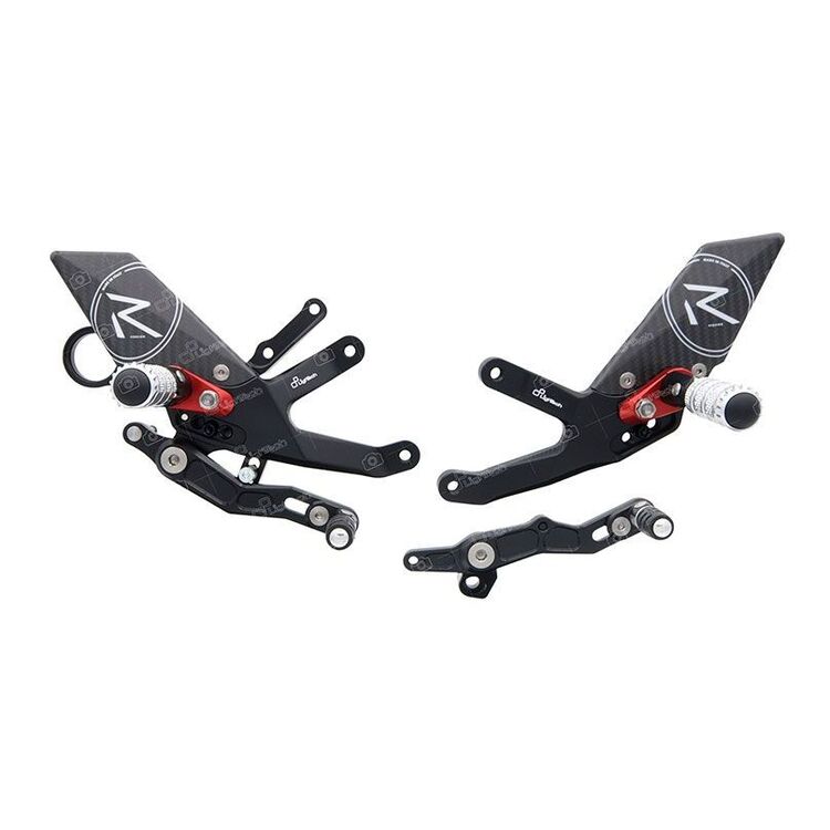 LighTech R Series Rearsets BMW S1000RR 2020-2024 Black/Red [Previously Installed]