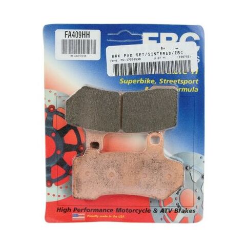 EBC Brakes Double-H Sintered Front / Rear Brake Pads For Harley Touring / V-Rod 2006-2026 [Open Box]