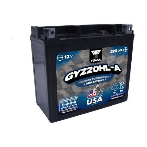 Yuasa GYZ20HL-A Factory Activated AGM Battery