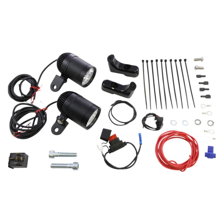 Rivco Fork-Mounted LED Driving Lights For Harley Touring 1996-2013