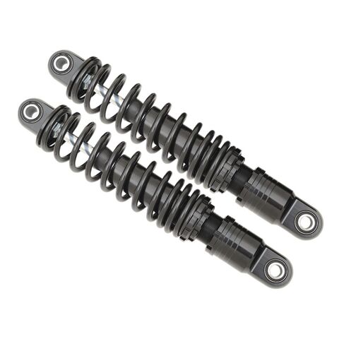 Drag Specialties Ride Height Adjustable Shocks For Harley Touring 1984-2025 Standard 11" Tall / Black [Open Box]