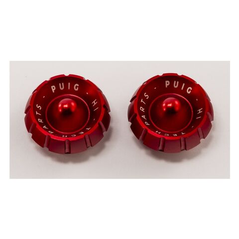 Puig Thruster Bar End Caps Red [Open Box]