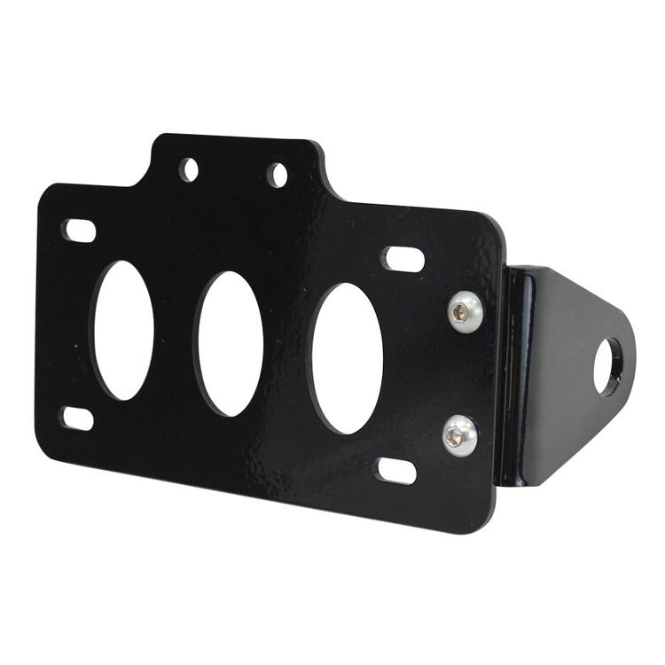 TC Bros Side Mount Tail Light / License Plate Bracket Black [Previously Installed]