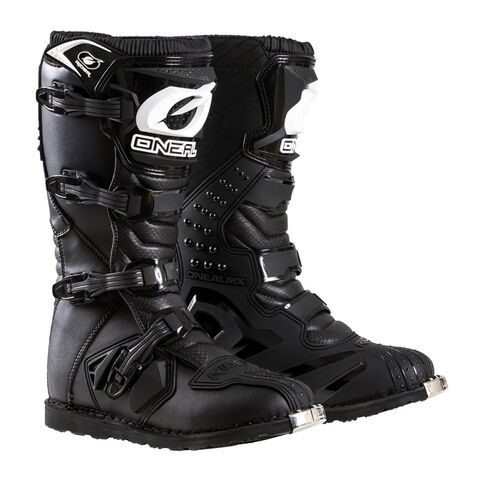 O'Neal Youth Rider Boots Black/White / Youth 3 [Open Box]