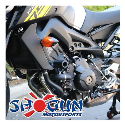 Shogun Frame Sliders Yamaha FZ-09 / MT-09 Black / No Cut Kit [Previously Installed]