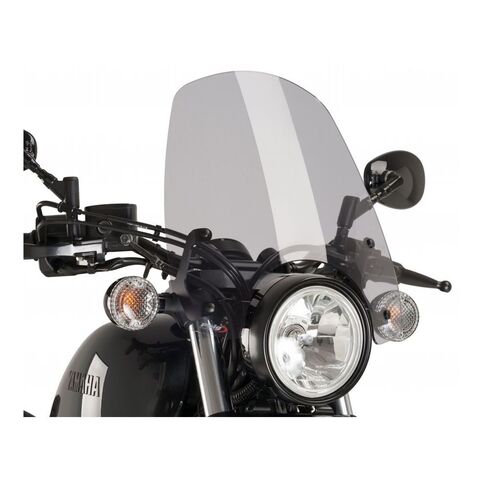 Puig Touring Naked New Generation Windscreen Yamaha Bolt 2014-2025 Dark Smoke [Blemished - Very Good]