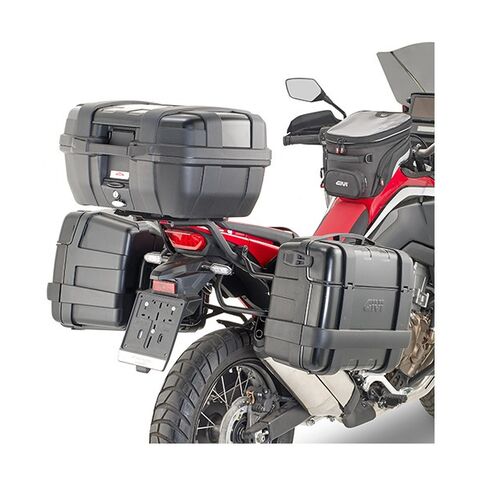 Givi PLO1179MK Side Case Racks Honda Africa Twin 2020-2025 For Adding To Givi Top Case Rack / Black [Previously Installed]