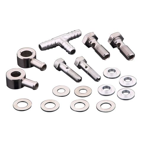 Milwaukee Twins 1/2" And 3/8" Head Breather Bolt Kit For Harley 1988-2025 Polished Stainless [Open Box]