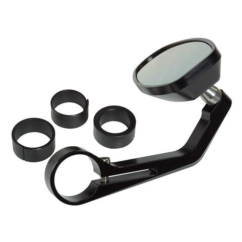 Speedmetal Reversible Single Bar End Mirror Black [Open Box]