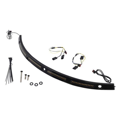 Custom Dynamics Dual Function LED Windshield Trim for Harley Touring 2014-2025 Sequential Turn / Black [Incomplete]