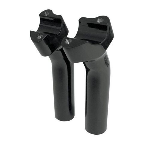Drag Specialties 1 1/4" Buffalo Handlebar Risers For Harley Black Pullback / 5.5" Tall [Open Box]