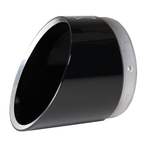 Khrome Werks HP-Plus 4.5" Edge Tip Slip-On Mufflers For Harley Touring 2017-2026 Eclipse W/ Black Edge Tip [Previously Installed]