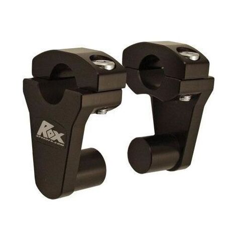 Rox Elite Pivot Risers for 7/8" or 1 1/8" Handlebars Black / 5" Rise [Open Box]