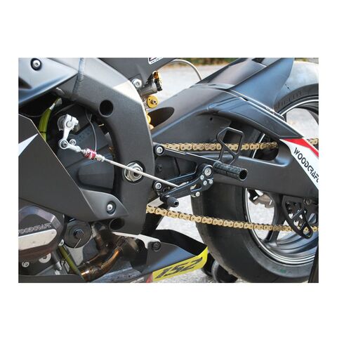 Woodcraft Rearset Kit Yamaha R6 2006-2016 Black / GP Shift [Previously Installed]