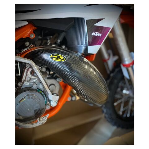 P3 Carbon Fiber Pipe Guard KTM / Husqvarna / Gas Gas 50cc 2024-2026
