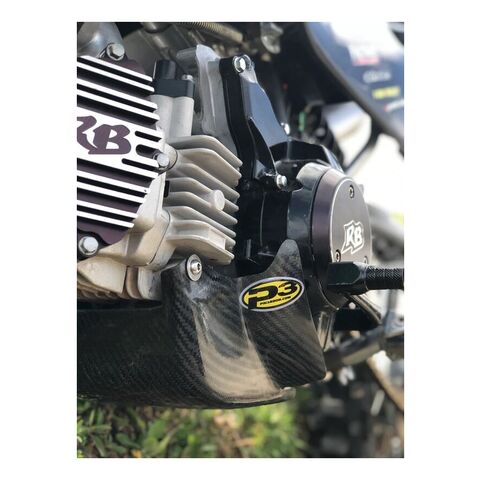 P3 Carbon Fiber Skid Plate Kawasaki / Suzuki 110cc 2003-2026