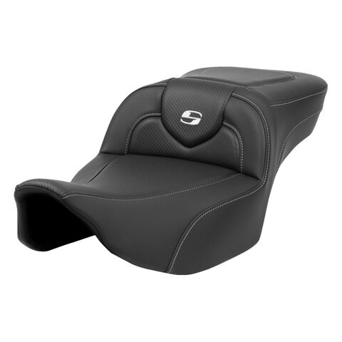 Saddlemen Roadsofa CF Carbon Fiber 2-Up Seat For Harley FLHX / FLTRX 2023-2026 Extended Reach / Without Backrest [Previously Installed]