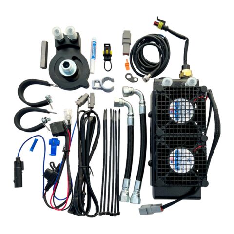 UltraCool Side Mount Naked Oil Cooler Kit For Harley Softail / Touring 2017-2026