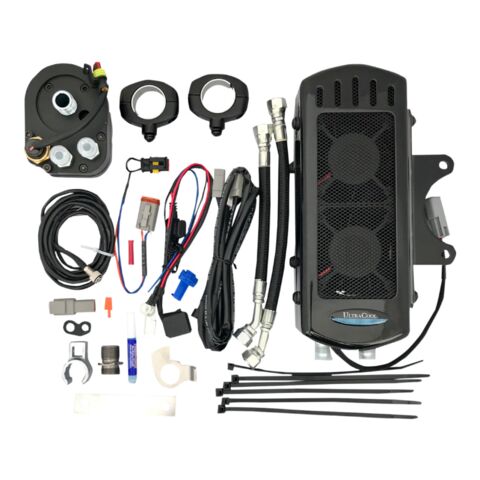 UltraCool Side Mount Oil Cooler Kit For Harley Touring With S&S T-Series Engines 1999-2008