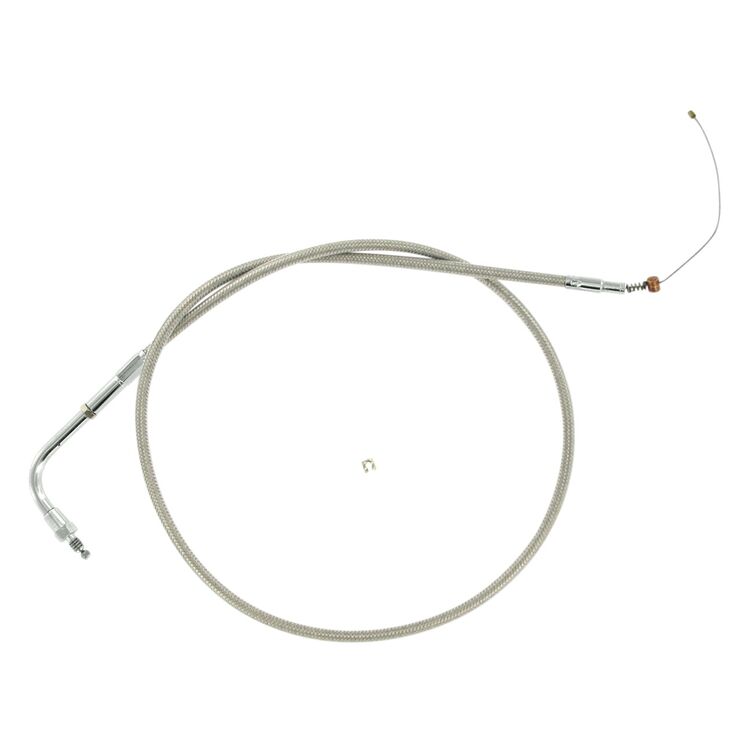 Barnett Stainless Steel Idle Cable For Harley Softail / Dyna 1990-1995 Stock [Open Box]