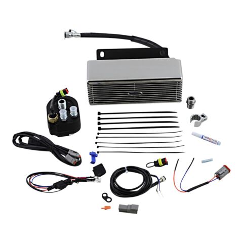 UltraCool Below Regulator Mount Oil Cooler Kit For Harley Touring With S&S T-Series Engines 2009-2016