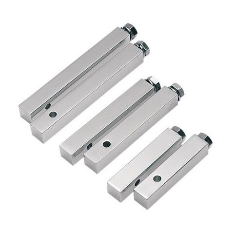 Drag Specialties Foot Peg Mounting Blocks 3" Long / Chrome [Open Box]