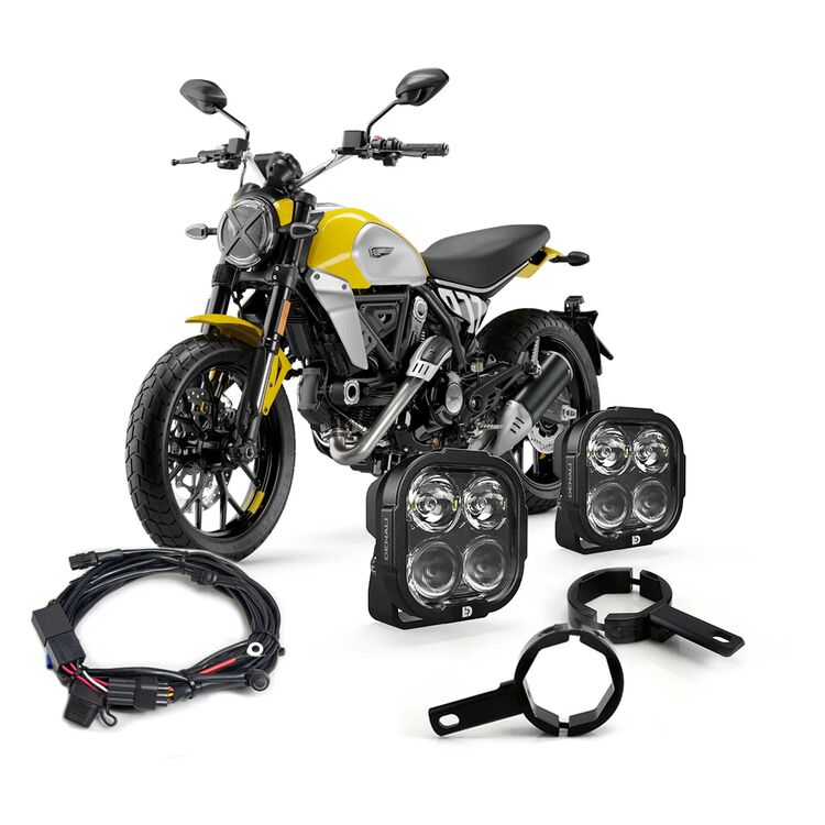 Denali DL4 Essential Lighting Bundle Ducati Scrambler 1100 2018-2023