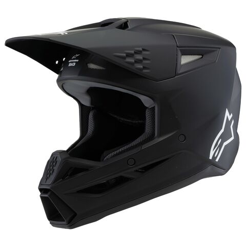 Alpinestars Youth SM3 Helmet Matte Black / Youth MD [Blemished - Very Good]
