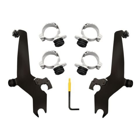 Memphis Shades Sportshield Trigger-Lock Mount Kit For Indian Scout 2015-2026 Black [Open Box]