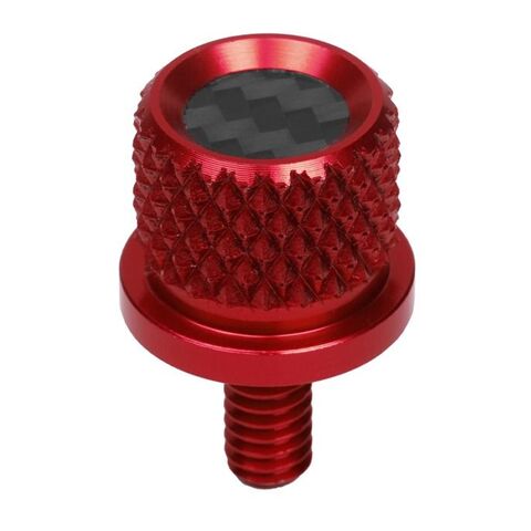 HogWorkz Carbon Fiber Knurled Seat Bolt / Screw Kit For Harley