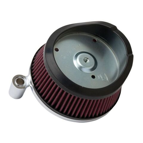 Arlen Ness Naked Stage 1 Big Sucker Air Cleaner For Harley Twin Cam 2014-2017 Standard Air Filter / Natural Backi... [Previously Installed]
