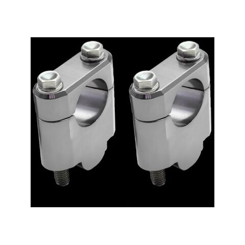 Zeta 1 1/8" Handlebar Risers 30mm Rise / Silver [Open Box]