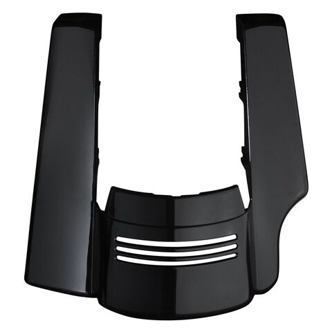 HogWorkz OE Color Matched Stretched 2-Into1 Tribar Fender For Harley Touring 2009-2025 Vivid Black [Blemished - Good]