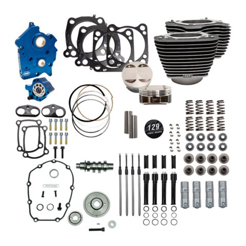 S&S Cycle 129" Power Pack For Harley With 107" Milwaukee-Eight 2017-2026