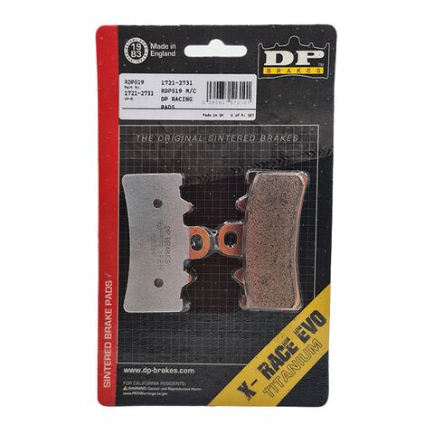 DP Brakes RDP X-Race Titanium Front Brake Pads RDP519