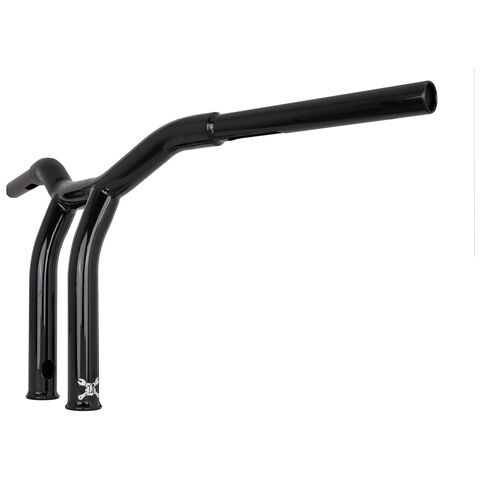 Burly Brand Dominator Raked T-Bar Handlebars 10" Rise / Gloss Black [Blemished - Good]