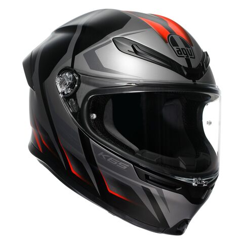 AGV K6 S Karve Helmet Black/Grey/Red / LG [Incomplete]