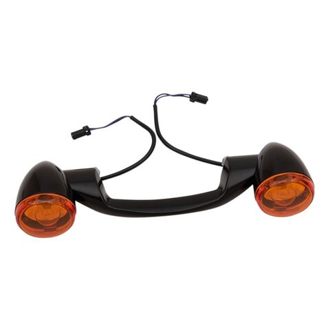 Drag Specialties Bullet-Style Rear Turn Signal Kit For Harley 1999-2025 Black [Open Box]