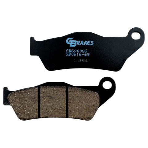 GBrakes Semi-Metallic Rear Brake Pads GB0516-69