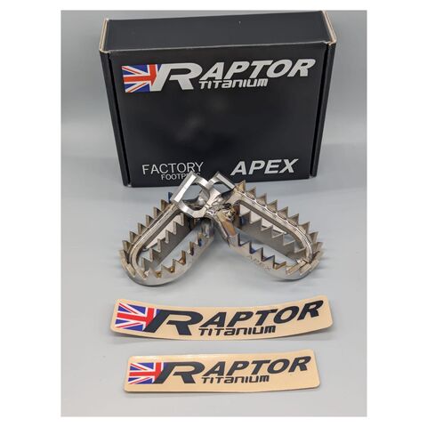 Raptor Titanium Footpegs Triumph TF250X 2024-2026