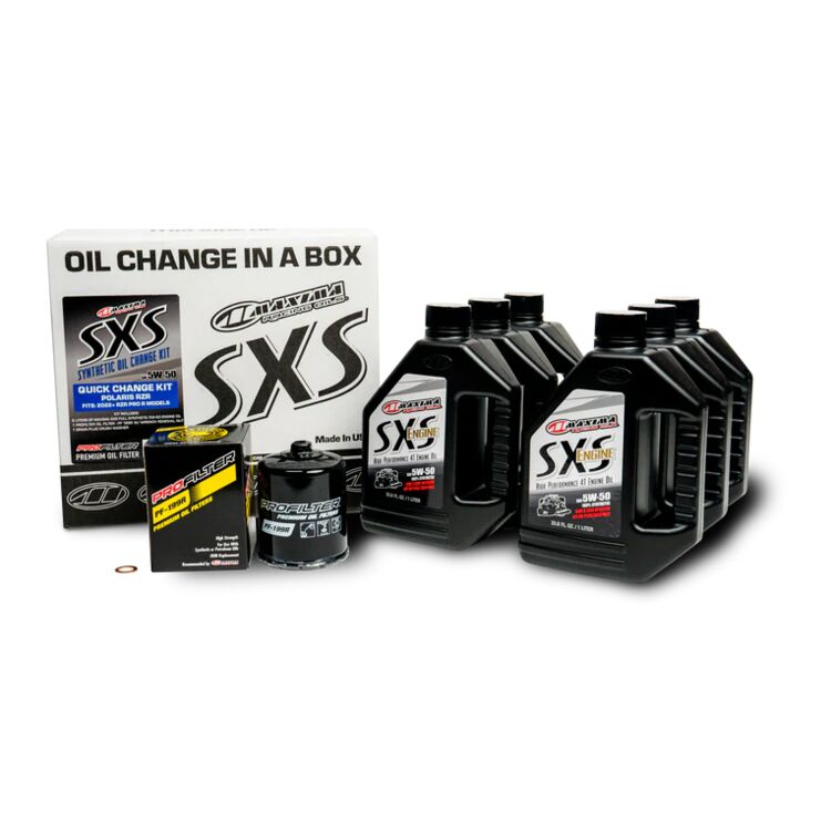 Maxima SxS Full Synthetic Quick Change Oil Kit Polaris RZR Pro R 2022-2026