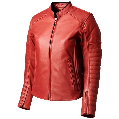 Roland Sands Maywood CE Women's Leather Jacket Maraschino / LG [Blemished - Very Good]
