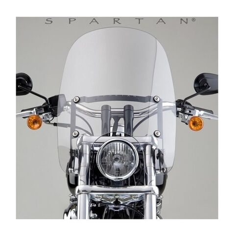 National Cycle Spartan Windshield For Harley Softail / Dyna 1980-2017 Clear / 18.5" [Open Box]