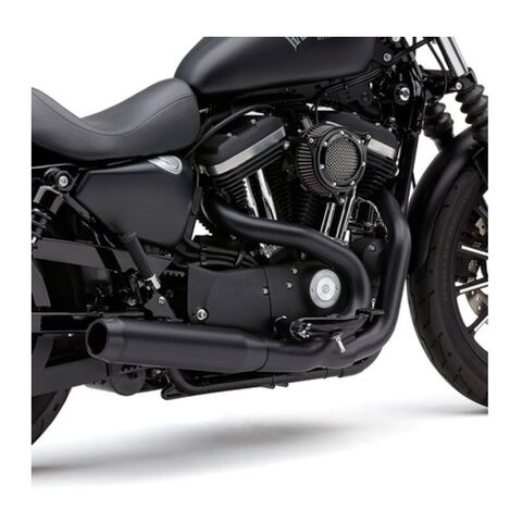 Cobra El Diablo 3.5" Round 2-Into-1 Exhaust For Harley Sportster 2007-2013 Black [Open Box]