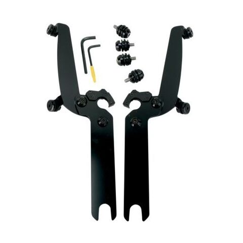 Memphis Shades Sportshield Trigger-Lock Mount Kit For Harley Softail 1986-2017 Without OEM Light Bar / Polished [Blemished - Very Good]