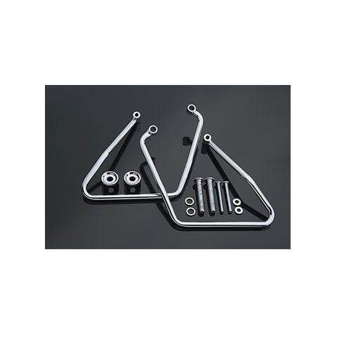 Milwaukee Twins Saddlebag Support Brackets For Harley Sportster 2004-2019 Chrome [Open Box]