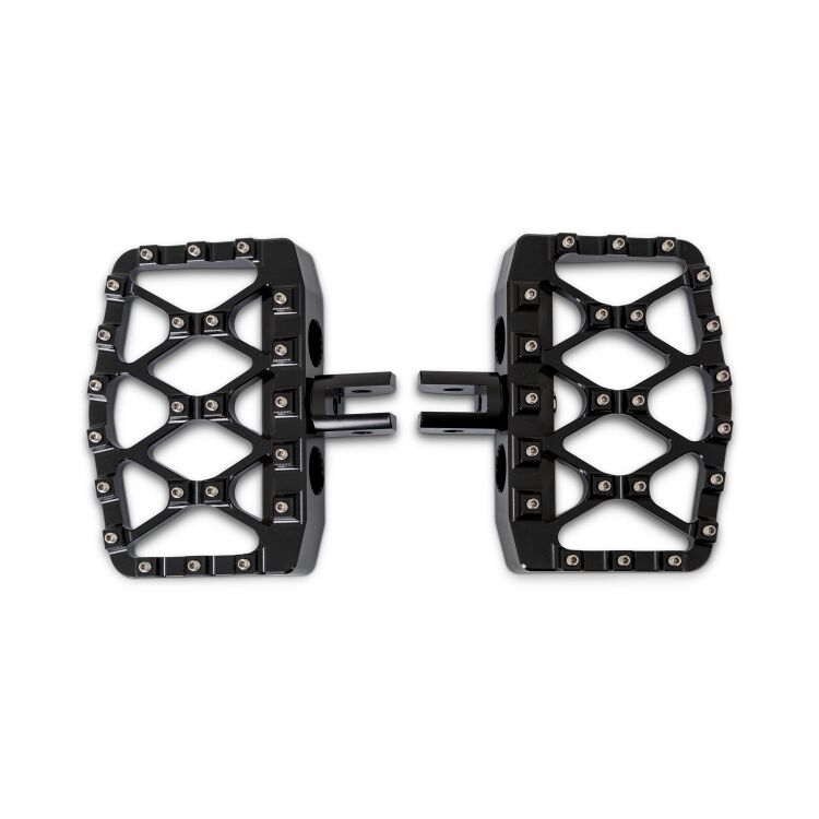 Burly Brand MX-Evolution Mini Floorboards For Harley Softail 2018-2026